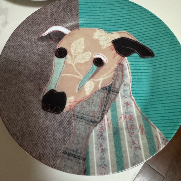 Colorful Dog-Themed Ceramic Plates by Mag Pie Collectibles - Picture 4 of 6